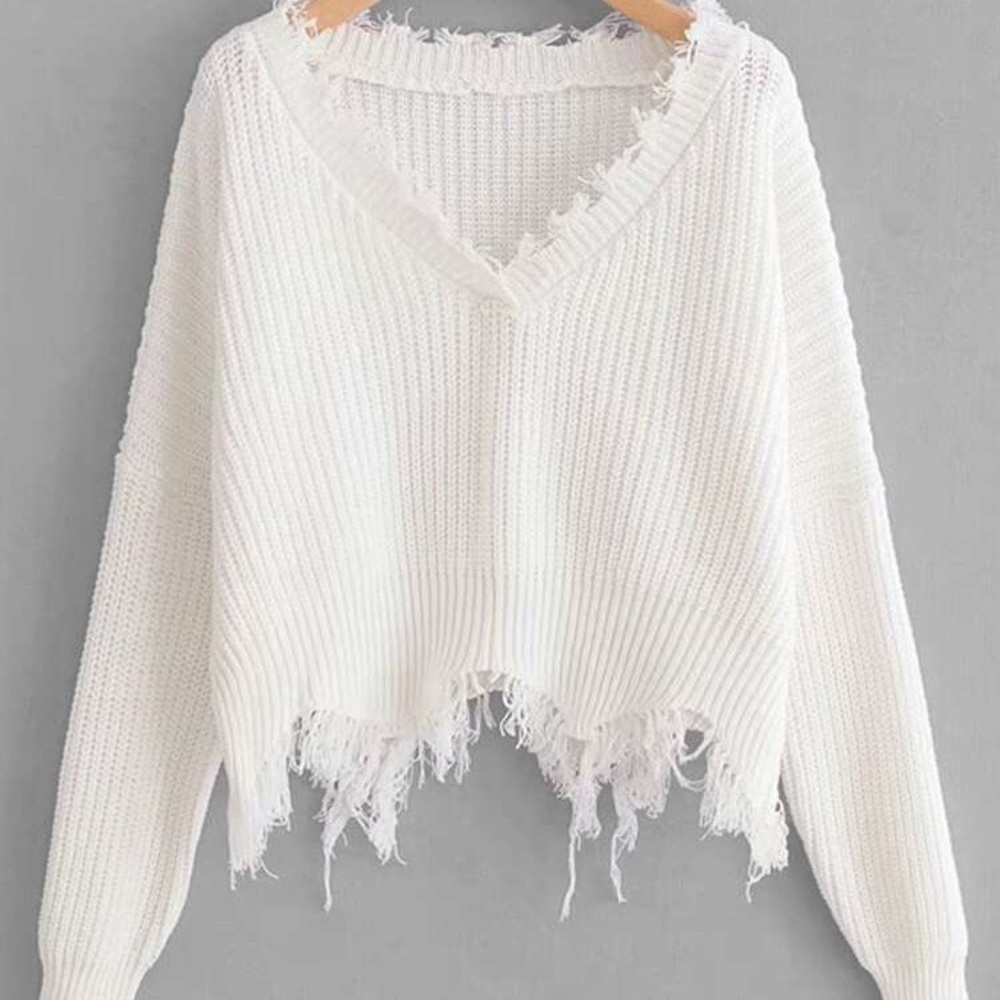 ELISON RD- white sweater